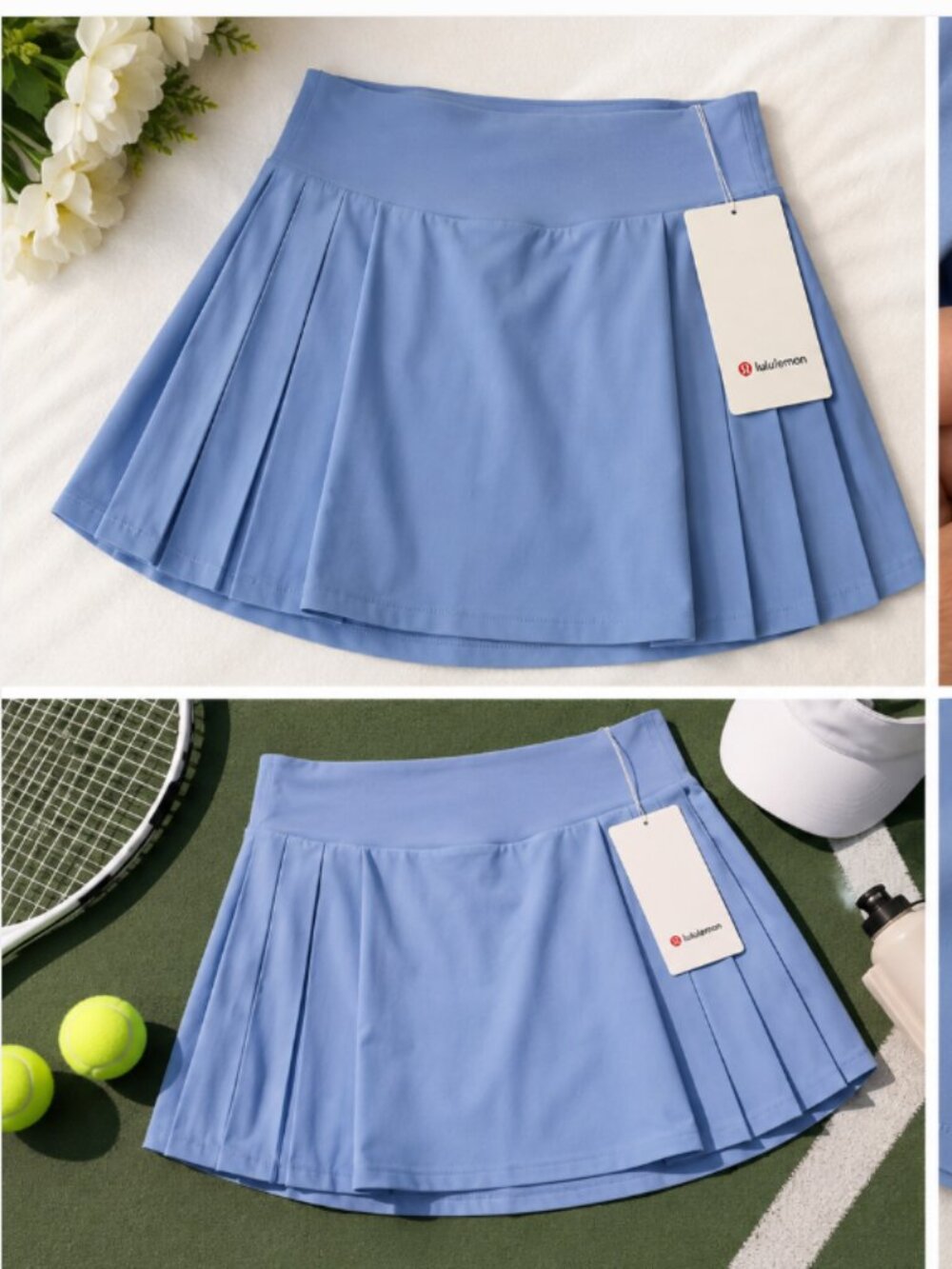 Lululemon Side-Pleat High-Rise Tennis Skirt Sinatra Blue SNBL - Size 2 - NWT